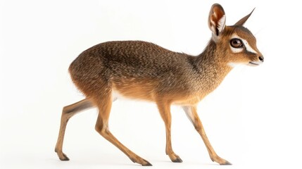 Dik-Dik full body clearly photo on white background , 