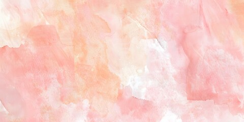 Fototapeta premium Soft Pink Watercolor Background with Peach Fuzz Color