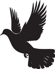 silhouette of a flying bird