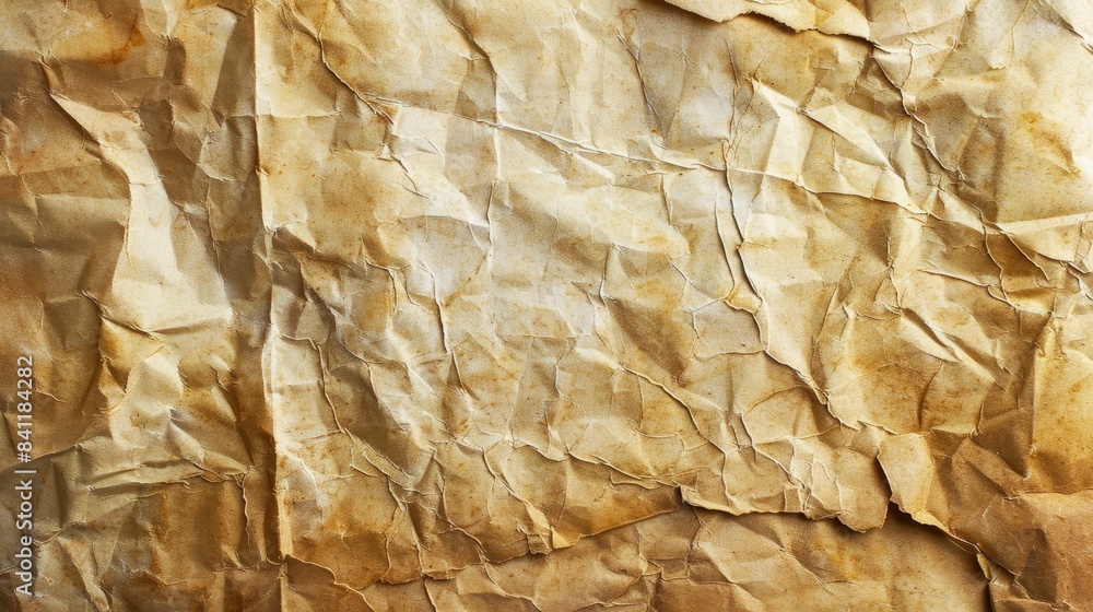 Poster background of an aged and blank sheet of paper with its texture