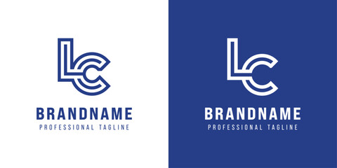 Letters LC Monogram Logo, suitable for any business with LC or CL initials