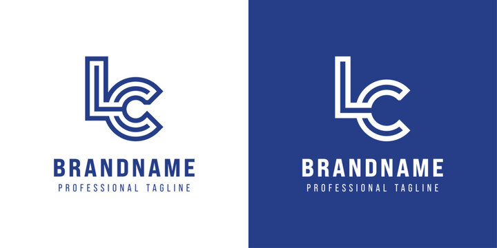 Letters LC Monogram Logo, suitable for any business with LC or CL initials