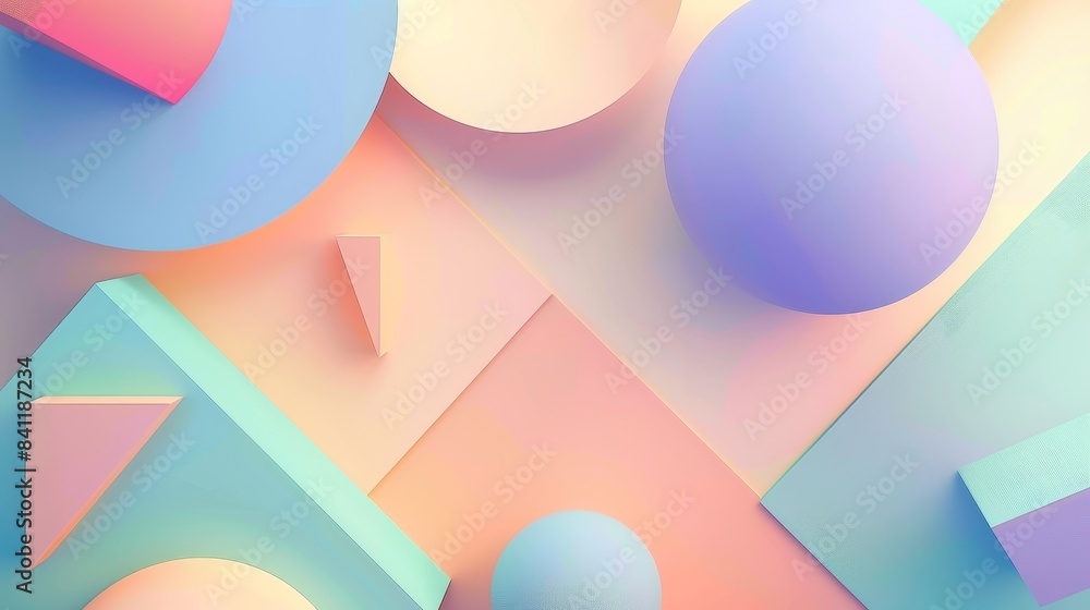 Poster abstract background featuring a light color palette that evokes a sense of serenity