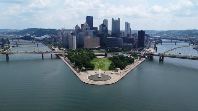 Point State Park and Downtown Pittsburgh, Pennsylvania