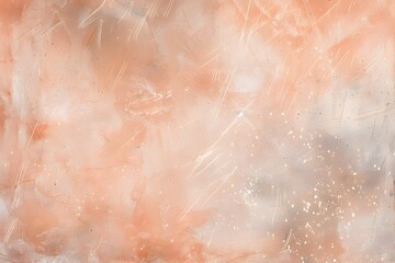 Fototapeta premium Peach Fuzz Glass Texture Background With Scratches And Dust
