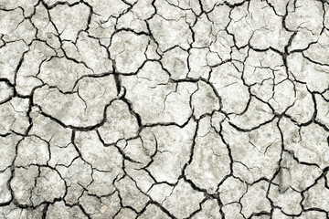 Dry cracked earth texture. Drought. Soil erosion. Abstract background. Global Warming. Climate Change. Crack soil in the dry season. Dry and broken soil background. Bad environment concept