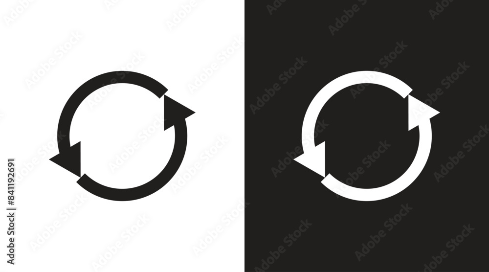Poster refresh icons set. reload icon vector. update icon. convert icon