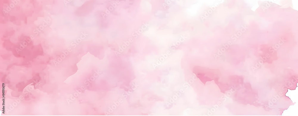 Poster Soft Pink Watercolor Gradient Background