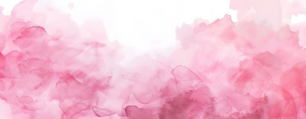 Fototapeta premium Abstract Watercolor Pink Sky Background