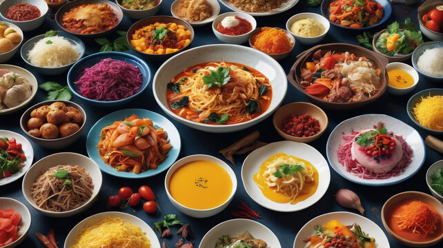 Culinary Adventures: Exploring the diverse flavors and culinary traditions from around the world, where every dish tells a story of culture and creativity, Generative AI