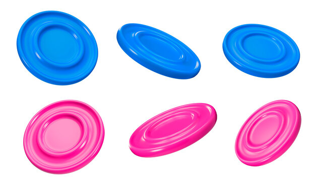 empty color chips 3d isolated white background