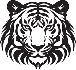 Obraz premium tiger head silhouette