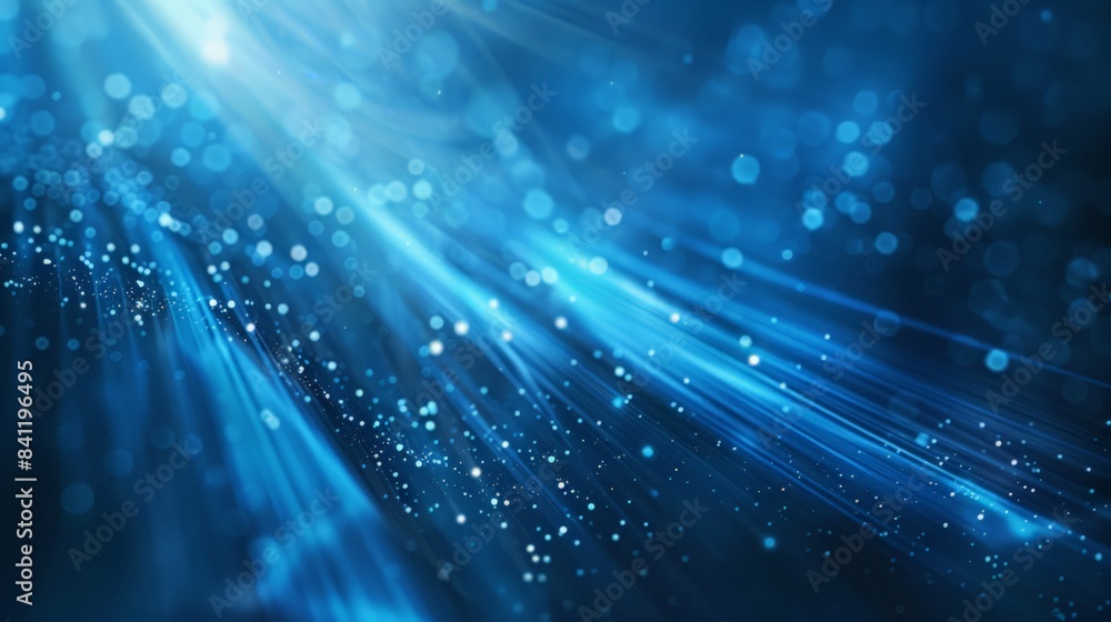 Poster create a blue background with a light burst effect, adding a dynamic and energetic vibe to your visu