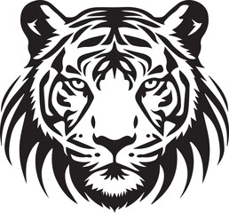 tiger head silhouette