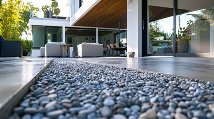 Create a texture that captures the rough, uneven surface of concrete, with visible aggregate and slight imperfections that add a raw, industrial feel.