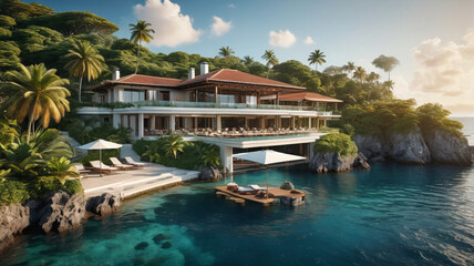 Luxuriating in the lap of luxury, where sprawling estates, private islands, and Michelin-starred dining experiences epitomize the pinnacle of success and prosperity, Generative AI