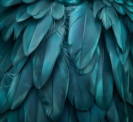 Teal Feather Texture Background - High Resolution