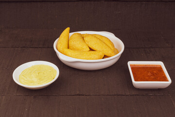 Fried empanadas, typical Colombian food