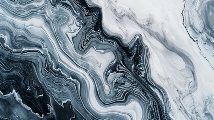 Fototapeta premium Create an abstract background with a marble texture, using swirling patterns of whites, grays, and blacks to create a sophisticated and timeless look.