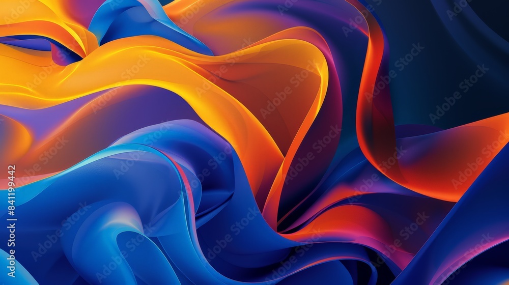 Poster create an abstract design that embodies the essence of transformation and change, with morphing shap