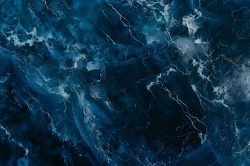 Dark Blue Marble Texture with Cinematic Lighting