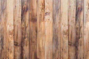 Naklejka premium Light Brown Wood Texture Background - Realistic Photography