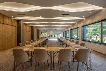Interior of a hotel conference room