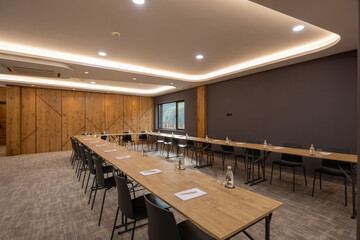 Interior of a hotel conference room