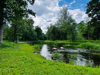 river in the park