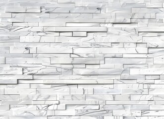Fototapeta premium Modern White Marble Brick Wall Texture Background