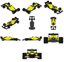 F1 Car Vector Pack - 2