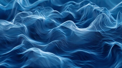 Design a blue background with subtle wave patterns, evoking a sense of fluidity and movement, ideal for creative and artistic projects.