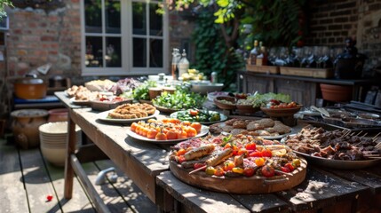 BBQ Party in the Back Garden 