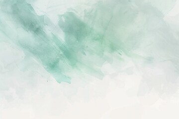 Obraz premium Abstract Watercolor Background with Soft Green Tones