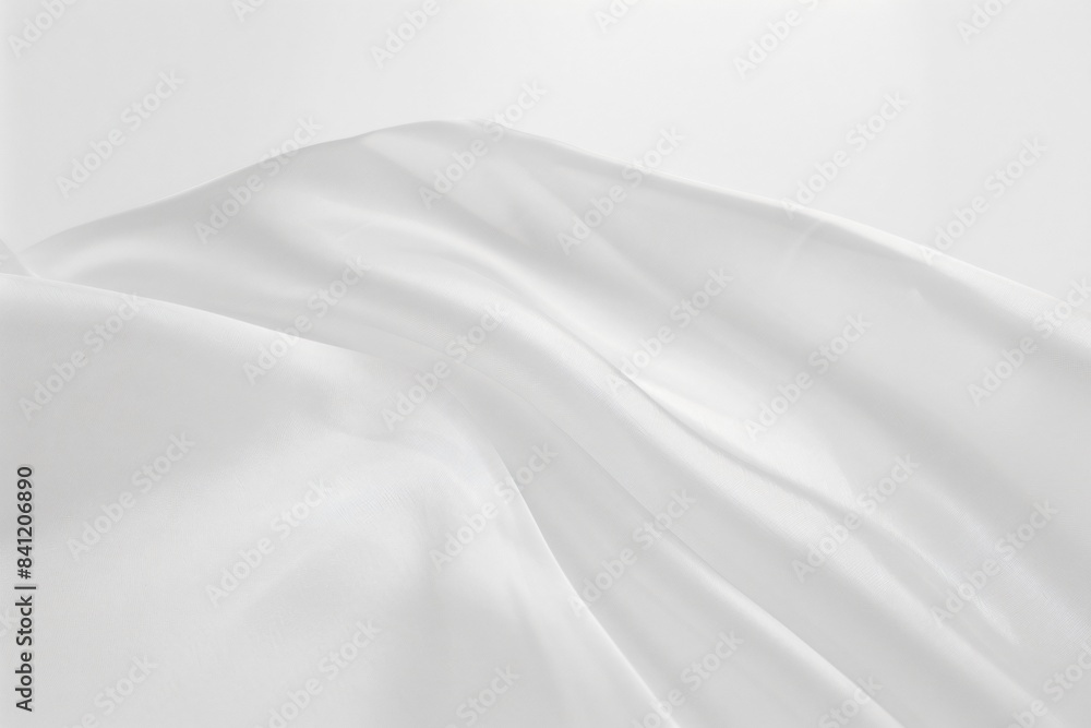 Poster elegant white fabric drape background