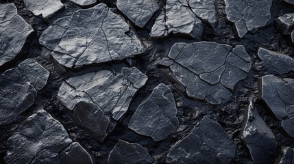 Fototapeta premium Design a texture inspired by the rough, uneven surface of volcanic rock, with jagged edges and a dark, porous appearance that conveys strength and resilience.