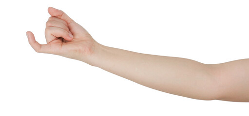 Hand signs promise, pinky swear gesture on transparency background png