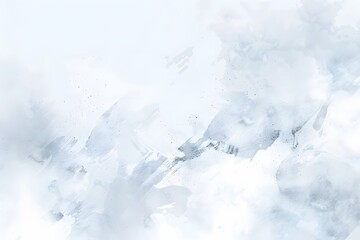 Abstract Watercolor Background With White Snow