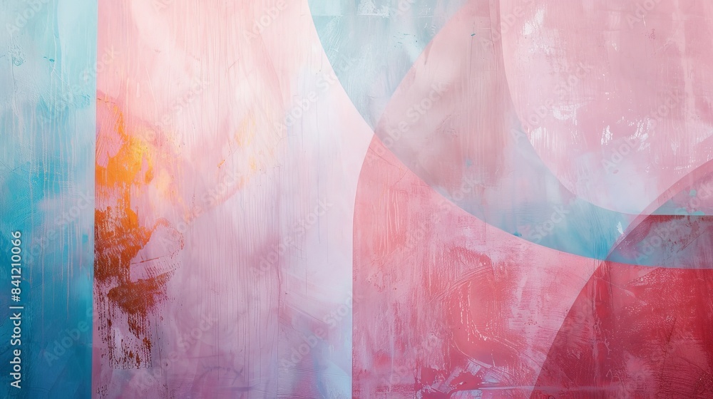 Poster design an abstract piece that explores the theme of renewal and rebirth, with fresh, emerging forms 