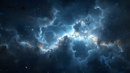 Fototapeta premium nebula gas cloud in deep outer space