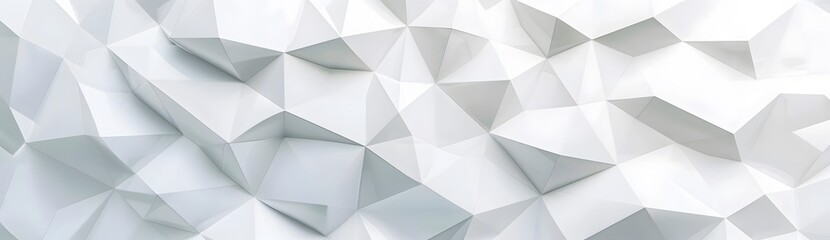 Fototapeta premium Abstract White Geometric Pattern Background