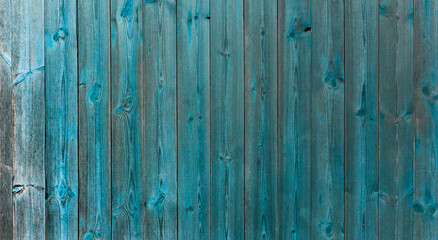 Old blue wooden board for texture background, Abstract background of grunge wood wall.