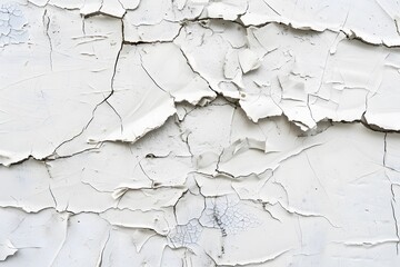 Abstract Cracked White Wall Texture