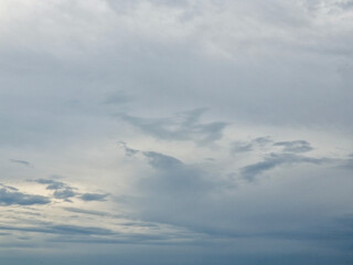 Cloudy evening sky after a small storm.