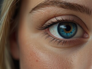 Obraz premium realistic close up beautiful eyes
