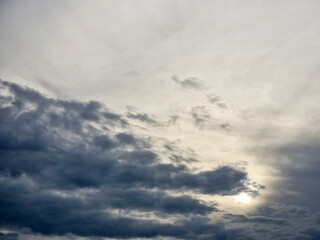 Cloudy evening sky after a small storm.
