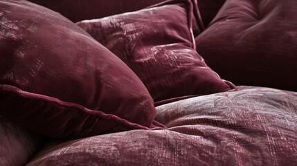 Fototapeta premium Develop a texture that mimics the soft, plush surface of velvet, with a rich, deep color and subtle shading that suggests luxurious comfort.