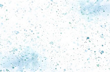 Abstract Watercolor Background with Blue and Green Speckles