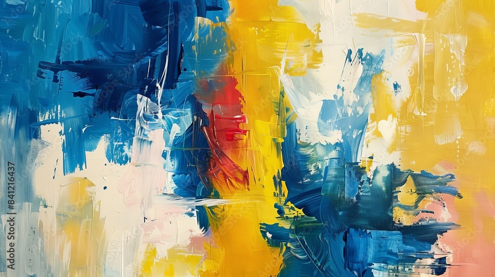 Canvas Prints Develop an abstract composition inspired by the human spirit, with uplifting forms and a radiant color scheme to evoke a sense of hope and resilience.