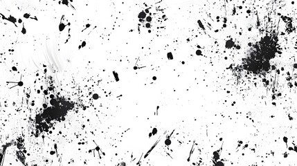 Abstract Black Ink Stains & Scratches Grunge Texture